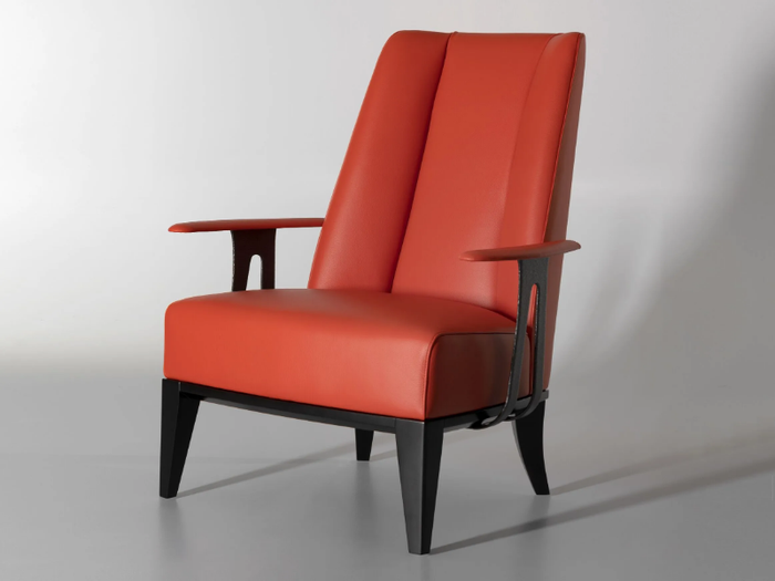 MAUA - Leather armchair _ Lorenzo Tondelli